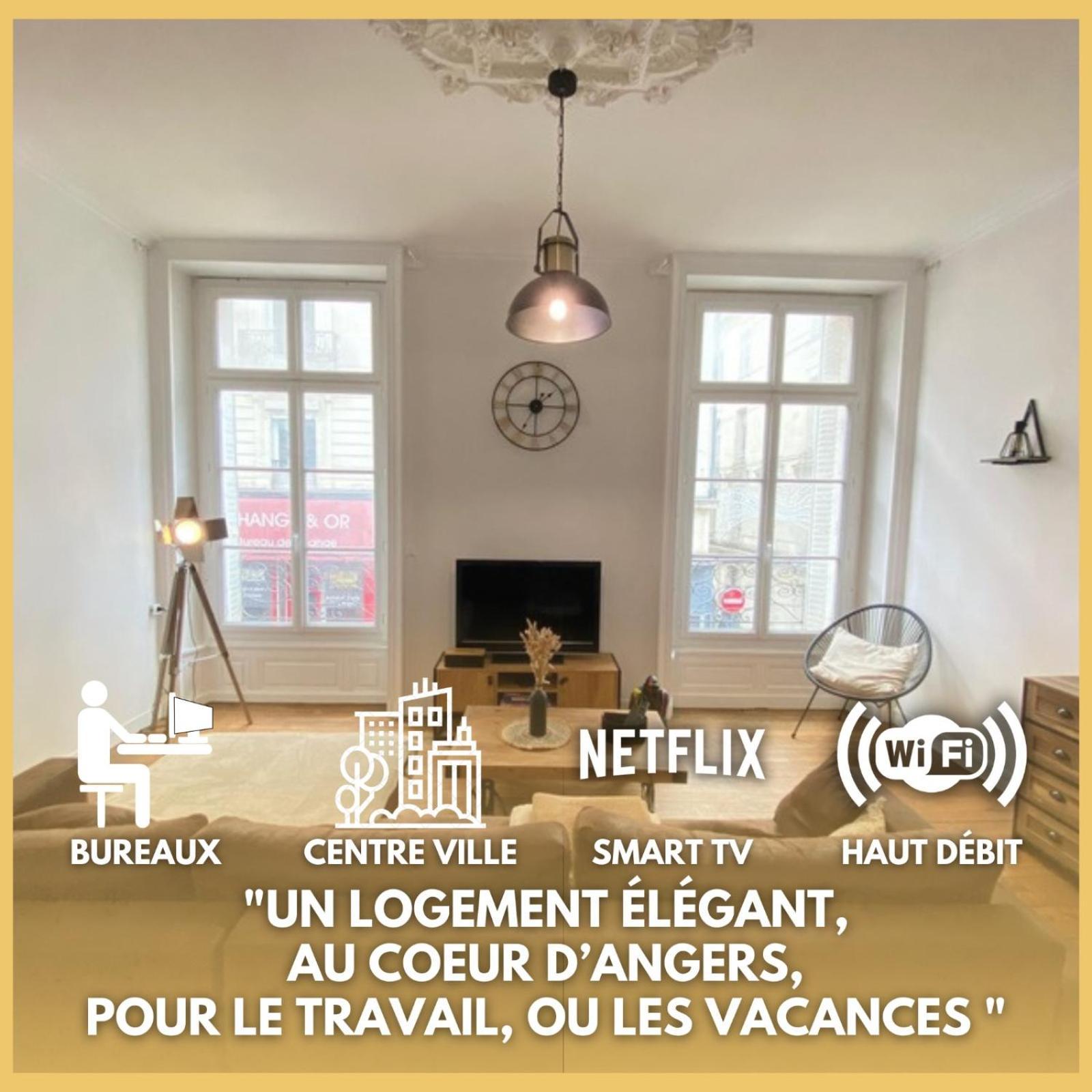 L'Appartement Privilege - 4 Chambres - Coeur D'Angers, Spacieux Et Elegant Zewnętrze zdjęcie